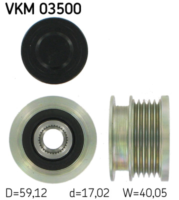 SKF Generátor szabadonfutó VKM03500_SKF